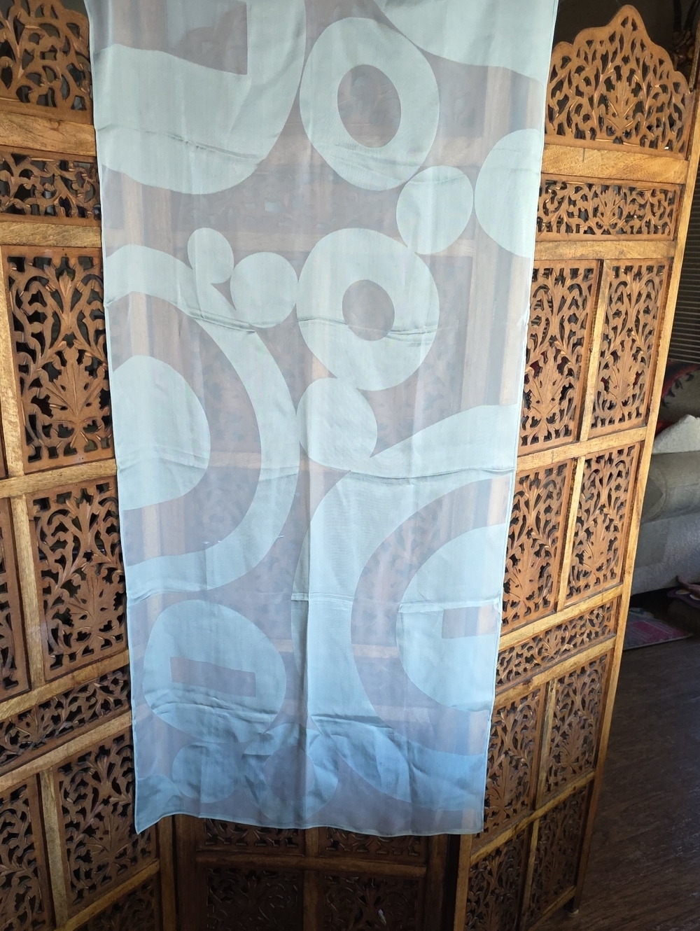 Furla Light Mint Silk/Viscose Scarf
